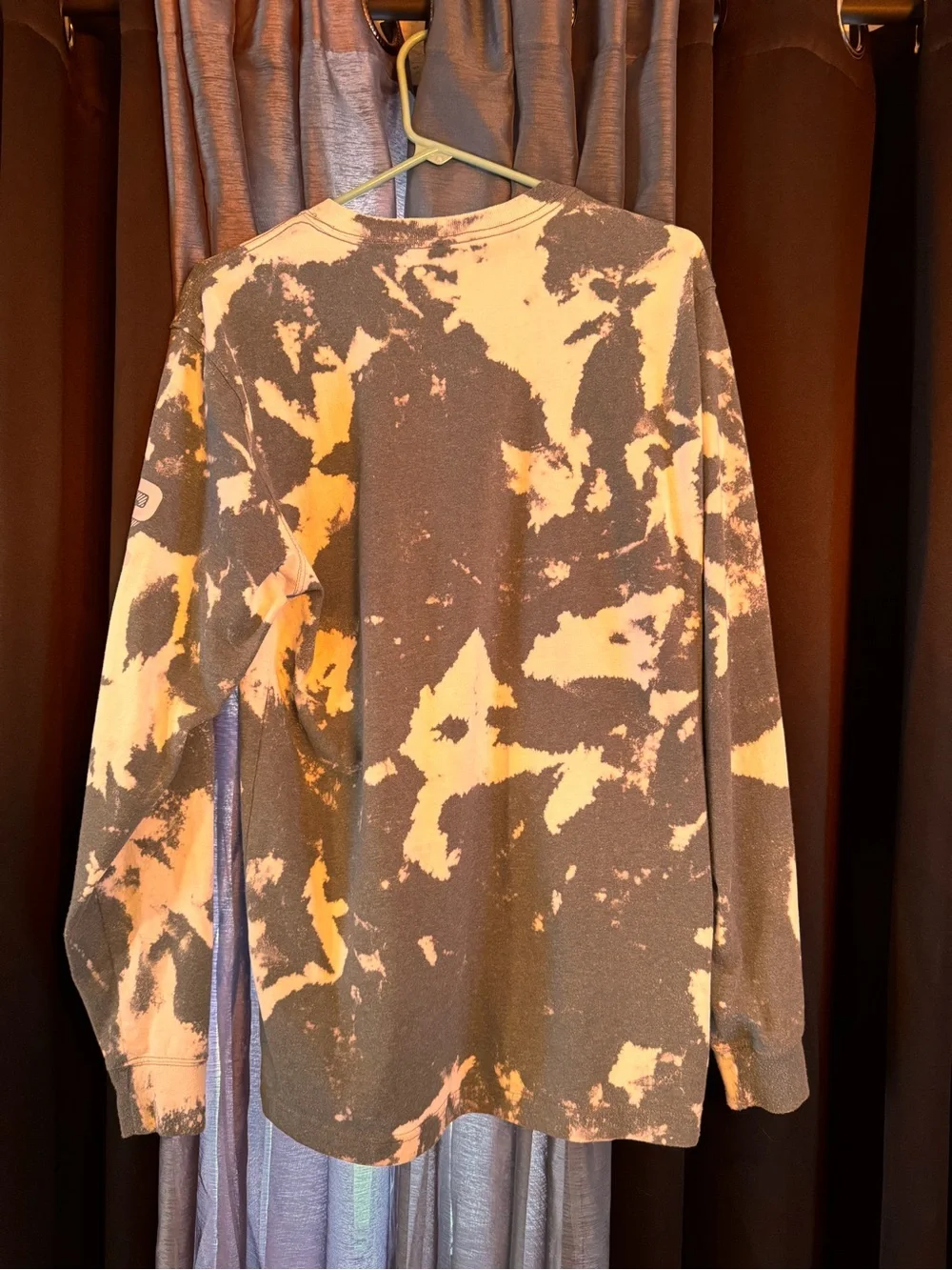 Carhartt Men's Tie-Dye Long Sleeve Sweater - Gray & White